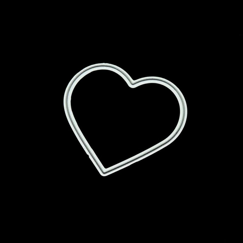 Lottoyday Heart Shape Silicone Clear Stamp and Die Sets for Card Making, DIY Embossing Photo Album Decorative Craft - Image 4